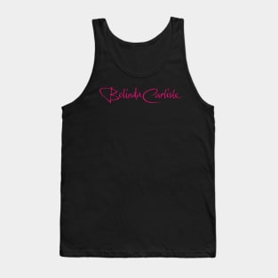 Belinda carlisle///70s new wave Tank Top